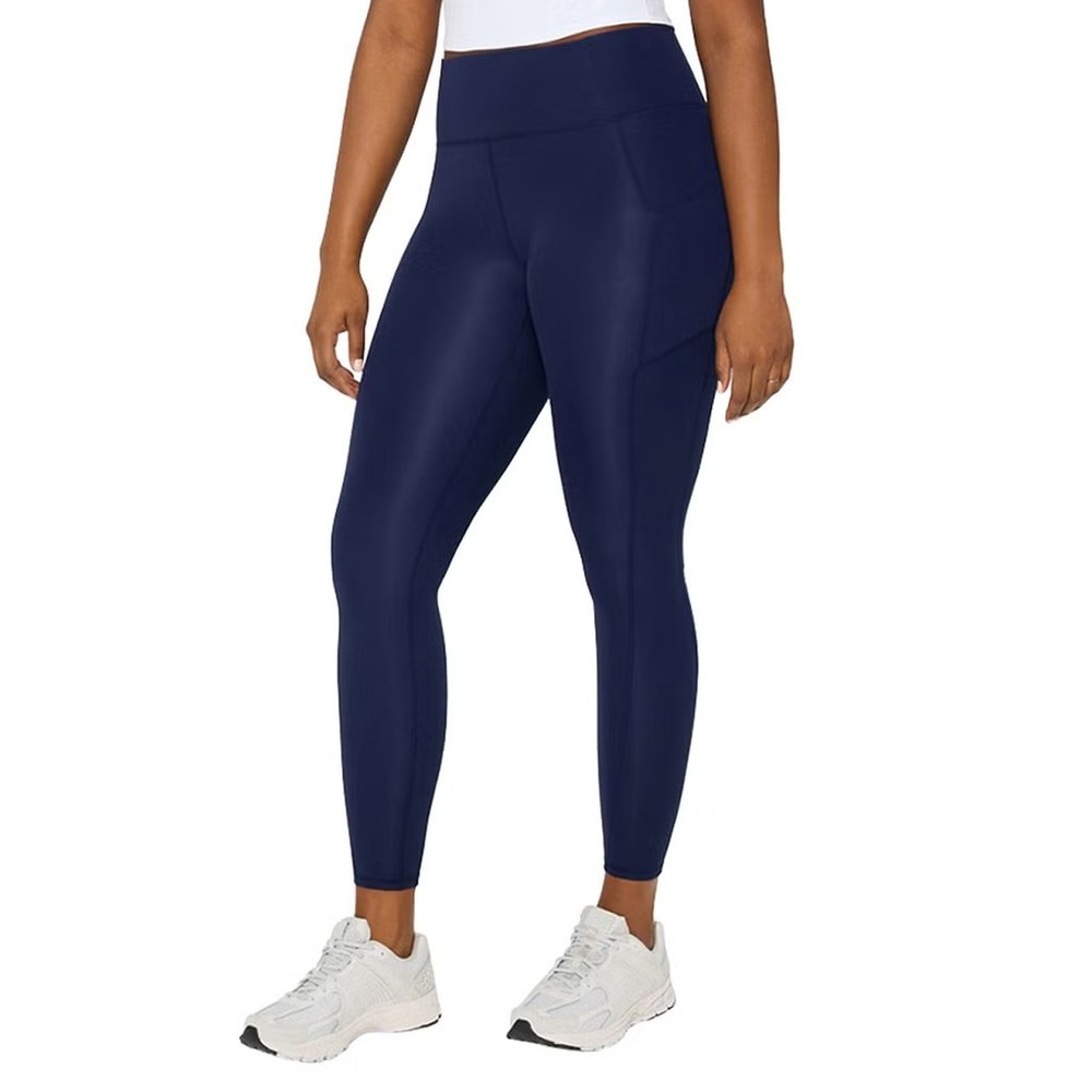 Fabletics Women's Ultrasoft Leggings with Pockets, Navy, Size: Large, New